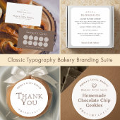 Classic Typography Bakery Ingredient Product ラウンドシール