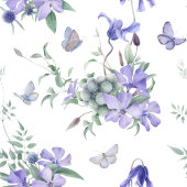 フローラ、水彩のスミレ婚約パーティ 招待状