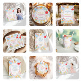 Coastal Beach Pastel Doodle Girls Birthday 横断幕