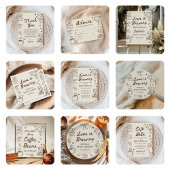 Love is Brewing Coffee Hand Drawn Bridal Shower ラウンドシール