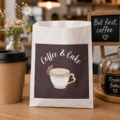 スモールコーヒーショップコテージロゴ 台座サイン
