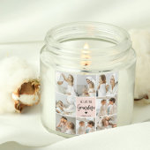 コラージュ写真ピンク私たちはあなたの祖母のギフト最高のが大好き フリースブランケット