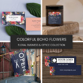 カラフルBoho Flawers Brush Scriptレシピ ノートブック