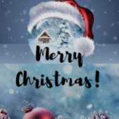 Modern funny cute Christmas reindeer      シール