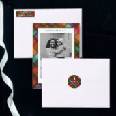 カラフルモダン木のクリスマス ラッピングペーパーシート (この独立クリエイターのコレクションをカスタマイズ。)