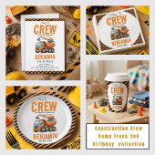 建設クルーのダンプトラック 2歳の誕生日 サンキューカード