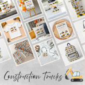 建築ディガー子供の誕生日パーティーバナー 横断幕