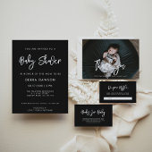 黒いコンテンポラリータイムカプセル1日の誕生日 ノートカード