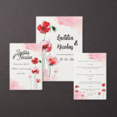 Faire-part "Coquelicots" アクリル招待状 (この独立クリエイターのコレクションをカスタマイズ。)