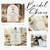 Coquette Bow She’s Tying the Knot Bridal Shower  招待状