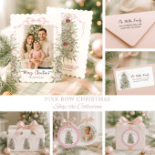 ベビーガールピンク初めてのクリスマスフォトセラミック セラミックオーナメント