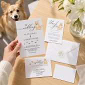Corgi dog 結婚's Thank You フェイバーバッグ