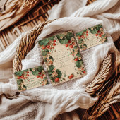 Cottage Garden Strawberry Bridal Shower 招待状