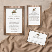 カントリー素朴モノグラムツリー&ウッド結婚ズ フェイバーボックス (この独立クリエイターのコレクションをカスタマイズ。)