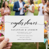 スクリプエレガントトカップルブライダルシャワーウェルカムサイン ポスター