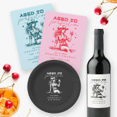 エイジングトゥパーフェクトピンク女性のカーボーイ誕生日パーティー 招待状