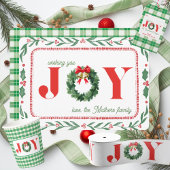 Cozy Green Plaid Rustic Christmas Cabin 薄葉紙