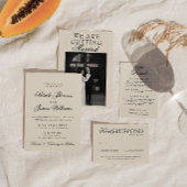 Classy Old Money Whimsical Retro Fancy Wedding 招待状