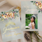 Floral on Lavender Quinceanera RSVP
