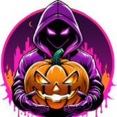 クリープ実在ホラーハロウィーンイラストレーション