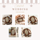 Crimson Celestial Baroque Wedding 招待状