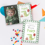 水の色クロコダイル2番目の誕生日 ペーパープレート