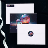 Crystal Snowballs Christmas Holiday Card シーズンカード