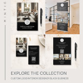 ロゴモダン写真QRブラックプロフェッショナル事業 チラシ