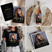 40th Birthday 3-Photo白黒スクリプト応援 缶クーラー