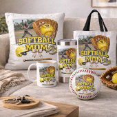 Custom Softball Mom Photo Collage コーヒーマグカップ