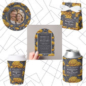 Beautiful Custom Carnation Charm Spring Wedding エンクロージャーカード