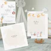 パーソナライズ ニュートラル シンプル シャワー コクテイル スタンダードカクテルナプキン