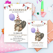 私たちのリトルビーバー1st誕生日パーティー バンティングフラッグ