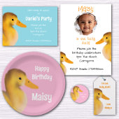 かわいいアクリング誕生日招待状 招待状