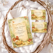 Cute Farm Chicks Baby Shower スタンダードカクテルナプキン