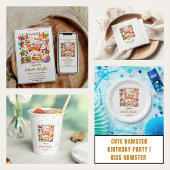 Cute Hamster Birthday Party | Kids Hamster 招待状