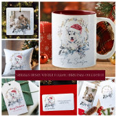 白黒パインカップル家族初めてのクリスマス セラミックオーナメント