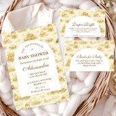 Cute Jungle Safari Baby Shower 招待状