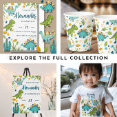 ティラノサウルス恐竜誕生日 ラウンドシール