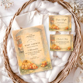 Cute Little Firefighter Baby Shower 招待状