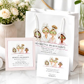 Cute Spa Day Birthday Gift Tag ギフトタグ
