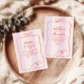 ピンクストライプベビーコケットボウブックス エンクロージャーカード