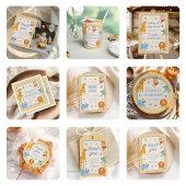 Young Wild & Three Safari Animals 3rd Birthday 招待状