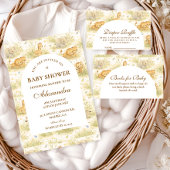 Cute Safari Baby Animals Storybook Diapper Raffle エンクロージャーカード