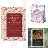 Vintage Tulip Destination Wedding Favor Bag フェイバーバッグ