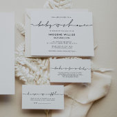 可愛いお洒落台本ベビーシャワー ゲストブック