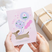 ダッパーソナライズされたシュント恋人バースデーパーティーピンク 招待状