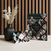 Best Dad Ever Modern Photo Collage Personalized カード