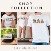 すごいパパの種類フォトコラージブラック Tシャツ