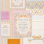 Wildflower Mughal Motif Baby in Bloom Shower スタンダードカクテルナプキン